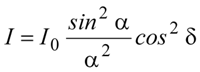 formula diffrazione da due fenditure